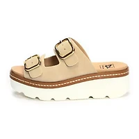 Dirty Laundry Stanton Womens Adjustable Strap Footbed Sandals