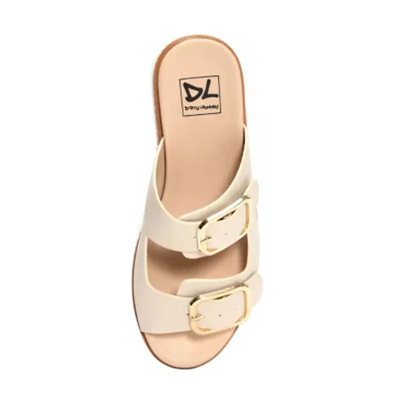 Dirty Laundry Stanton Womens Adjustable Strap Footbed Sandals