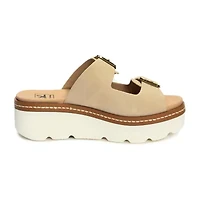 Dirty Laundry Stanton Womens Adjustable Strap Footbed Sandals