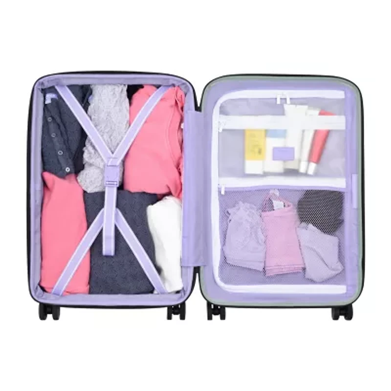 Delsey Paris X Florence By Mills Spin Me Away 20 Inch Hardside Expandable Carry-On Spinner Luggage