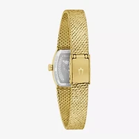 Bulova Womens Gold Tone Stainless Steel Bracelet Watch 97l184
