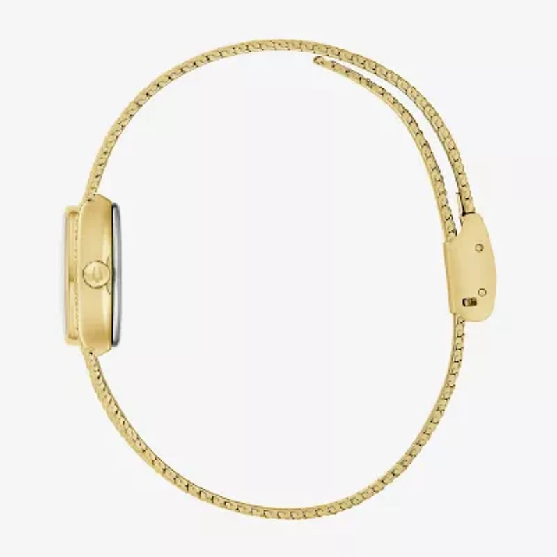 Bulova Womens Gold Tone Stainless Steel Bracelet Watch 97l184