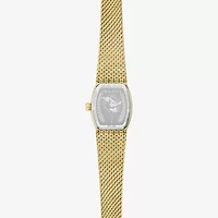 Bulova Womens Gold Tone Stainless Steel Bracelet Watch 97l184