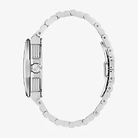 Bulova Mens Silver Tone Stainless Steel Bracelet Watch 98b456