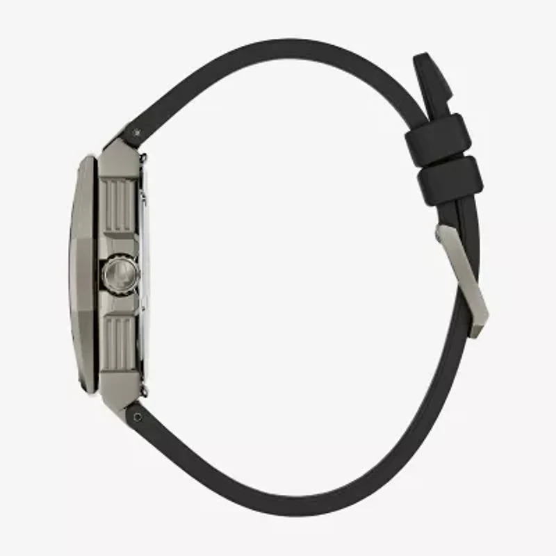 Bulova Mens Black Strap Watch 98b457