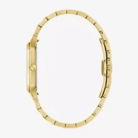 Bulova Mens Gold Tone Stainless Steel Bracelet Watch 97b236