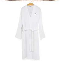 Linum Home Textiles Personalized Smyrna Bathrobe Unisex Adult Long Sleeve Length Robe