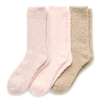 Cuddl Duds Whispersoft Womens 3 Pair Crew Socks