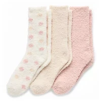 Cuddl Duds Whispersoft Womens 3 Pair Crew Socks