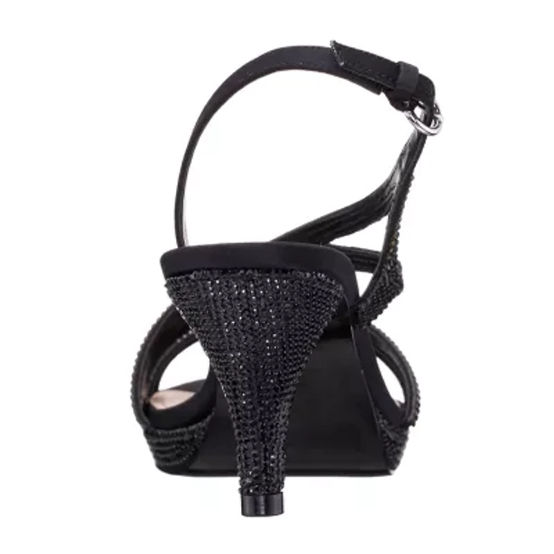 I. Miller Nerice Womens Almond Open Toe Cone Heel Pumps