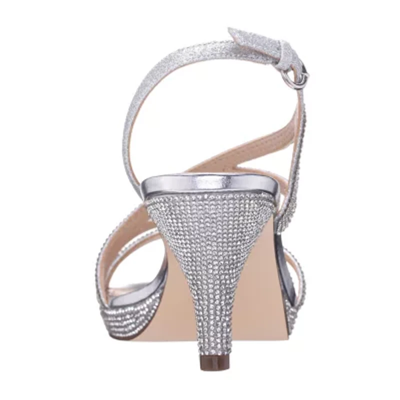 I. Miller Nerice Womens Almond Open Toe Cone Heel Pumps