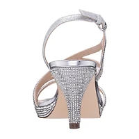 I. Miller Nerice Womens Almond Open Toe Cone Heel Pumps