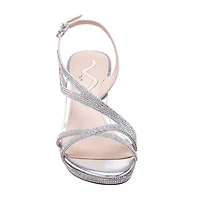 I. Miller Nerice Womens Almond Open Toe Cone Heel Pumps