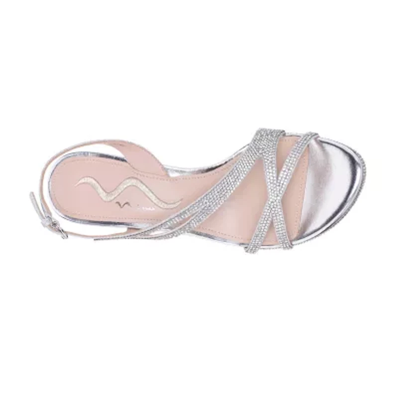 I. Miller Nerice Womens Almond Open Toe Cone Heel Pumps