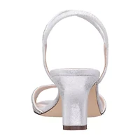 I. Miller Barron Womens Square Open Toe Flared Heel Pumps