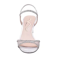 I. Miller Barron Womens Square Open Toe Flared Heel Pumps