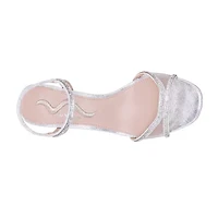 I. Miller Barron Womens Square Open Toe Flared Heel Pumps