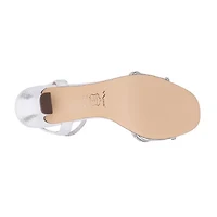 I. Miller Barron Womens Square Open Toe Flared Heel Pumps