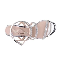 I. Miller Sam Womens Almond Open Toe Cone Heel Pumps