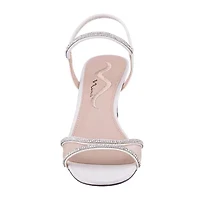 I. Miller Barron Womens Square Open Toe Flared Heel Pumps