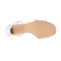 I. Miller Barron Womens Square Open Toe Flared Heel Pumps