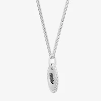 Effy Final Call Womens 1/8 CT. T.W. Natural Black Diamond Sterling Silver Evil Eye 18 Inch Pendant Necklace