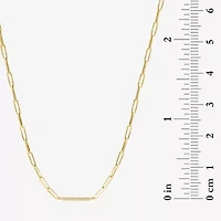 Effy Final Call Womens 1/10 CT. T.W. Natural White Diamond 14K Gold Over Silver 18 Inch Pendant Necklace