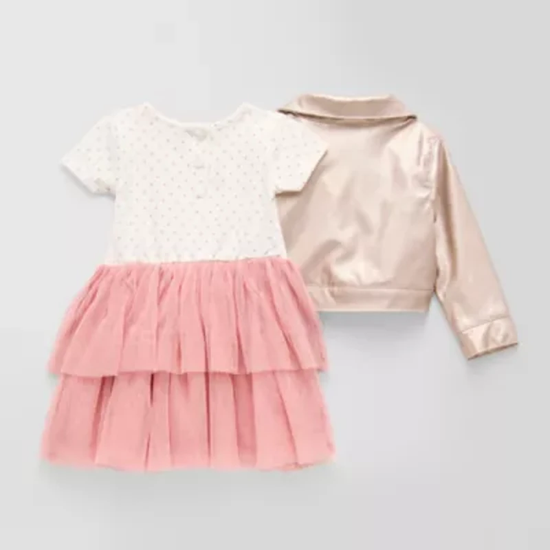 Little Lass Baby Girls 3-pc. Jacket Dress
