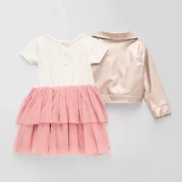 Little Lass Baby Girls 3-pc. Jacket Dress