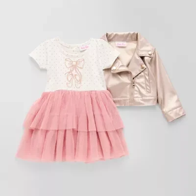 Little Lass Baby Girls 3-pc. Jacket Dress