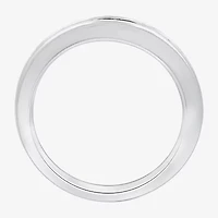 (H-1, I1) Womens 5MM 1 CT. T.W. Lab Grown White Diamond Sterling Silver Band