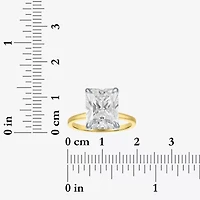 Signature By Modern Bride (E-F / Vs1-Vs2) Womens 4 1/7 Ct. T.W. Lab Grown White Diamond 14K Gold Rectangular Solitaire Engagement Ring