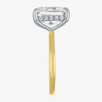 Signature By Modern Bride (E-F / Vs1-Vs2) Womens 4 1/7 Ct. T.W. Lab Grown White Diamond 14K Gold Rectangular Solitaire Engagement Ring