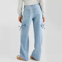 Vanilla Star Big Kid Girls Wide Leg Cargo Pant