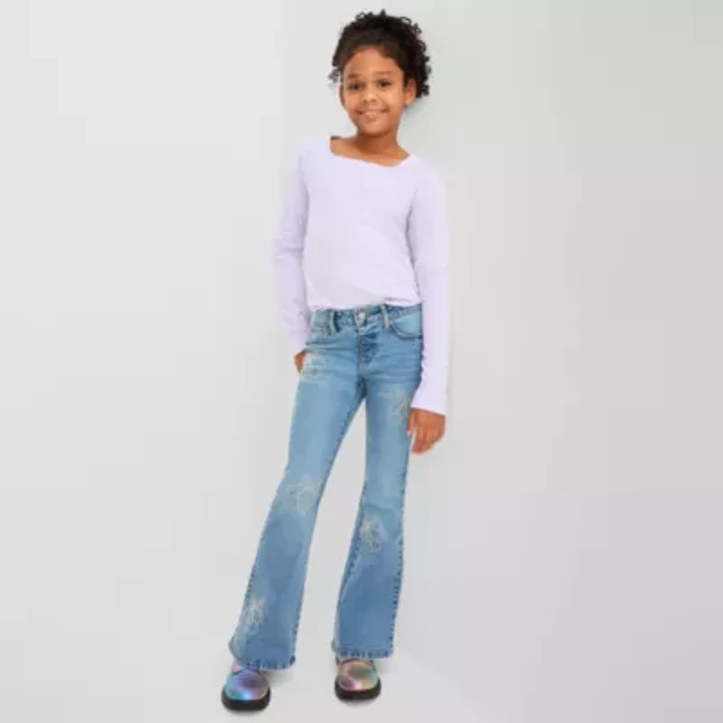 Vanilla Star Big Kid Girls Flare Leg Jean