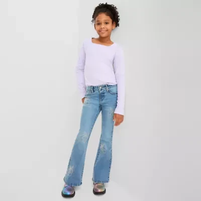 Vanilla Star Big Kid Girls Flare Leg Jean