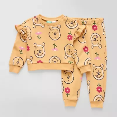 Disney Baby Girls 2-pc. Winnie The Pooh Pant Set