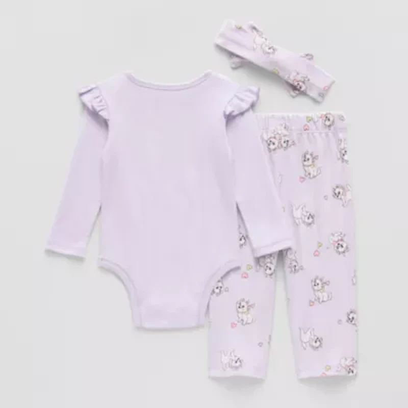 Baby Girls 3-pc. Marie Pant Set