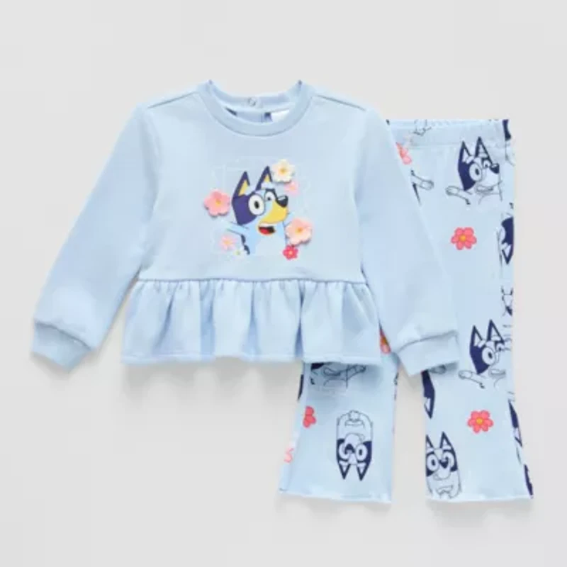 Baby Girls 2-pc. Bluey Pant Set