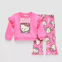 Baby Girls 2-pc. Hello Kitty Pant Set