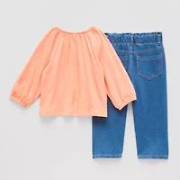 Disney Baby Girls 2-pc. Winnie The Pooh Pant Set
