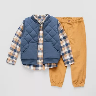 Little Lad Toddler Boys 3-pc. Pant Set
