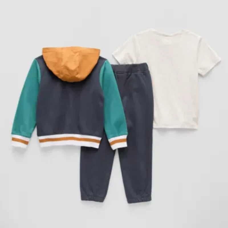 Little Lad Toddler Boys 3-pc. Pant Set