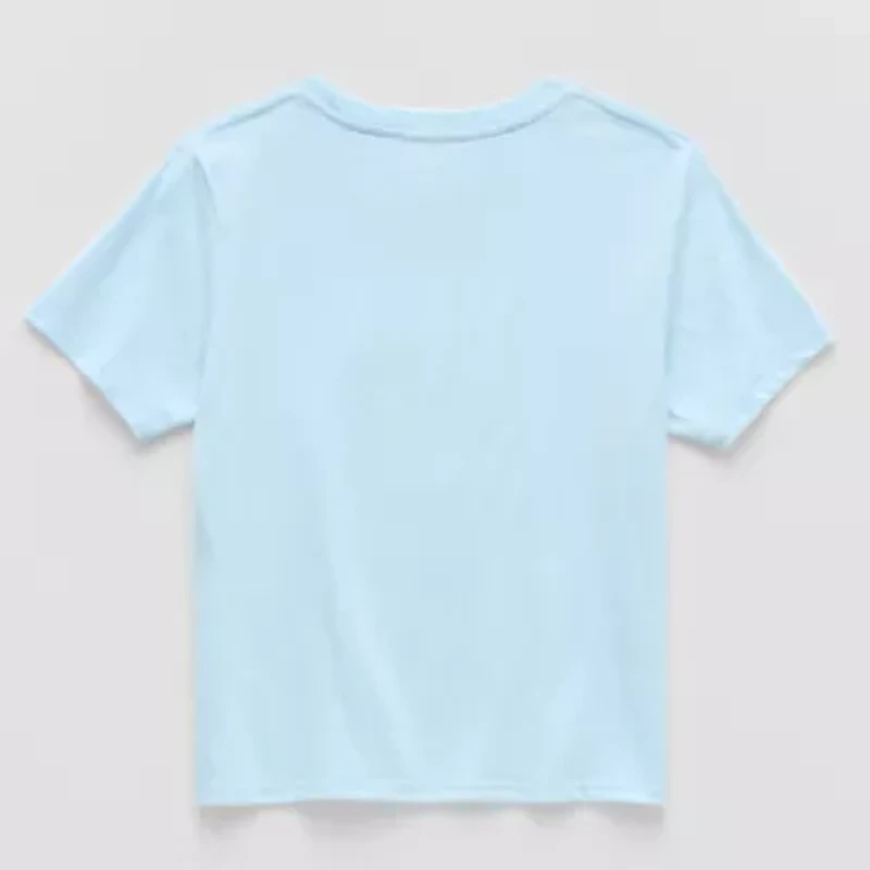 Little & Big Kid Girls Crew Neck Short Sleeve Regular Fit Lilo Stitch Graphic T-Shirt