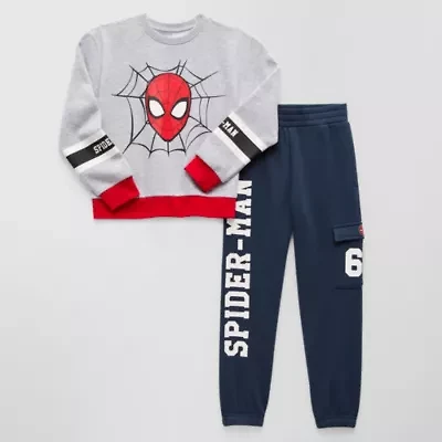 Disney Collection Little & Big Kid Boys 2-pc. Spiderman Pant Set