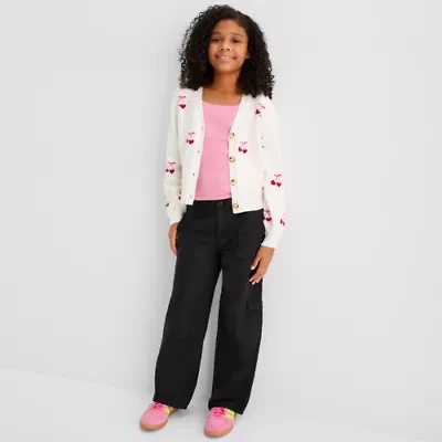 Thereabouts Little & Big Kid Girls Straight Cargo Pant