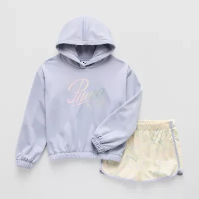 PUMA Big Kid Girls 2-pc. Short Set
