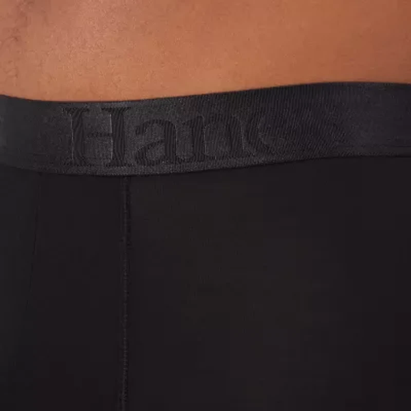 Hanes Originals Supersoft Mens 3 Pack Cooling Multi-Pack Comfort Waistband Trunks Uo2ta3