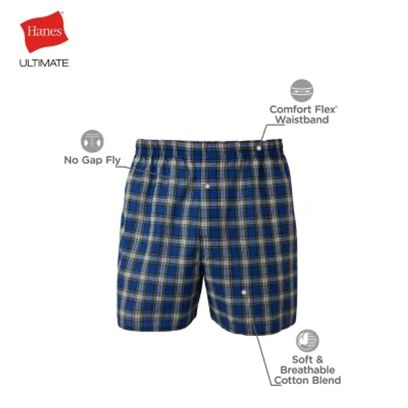 Hanes Freshiq Comfortflex Waistband Mens 4 Pack Boxers J838t4