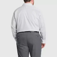 Van Heusen Comfort Performance Big And Tall Mens Regular Fit Stretch Fabric Wrinkle Free Long Sleeve Dress Shirt